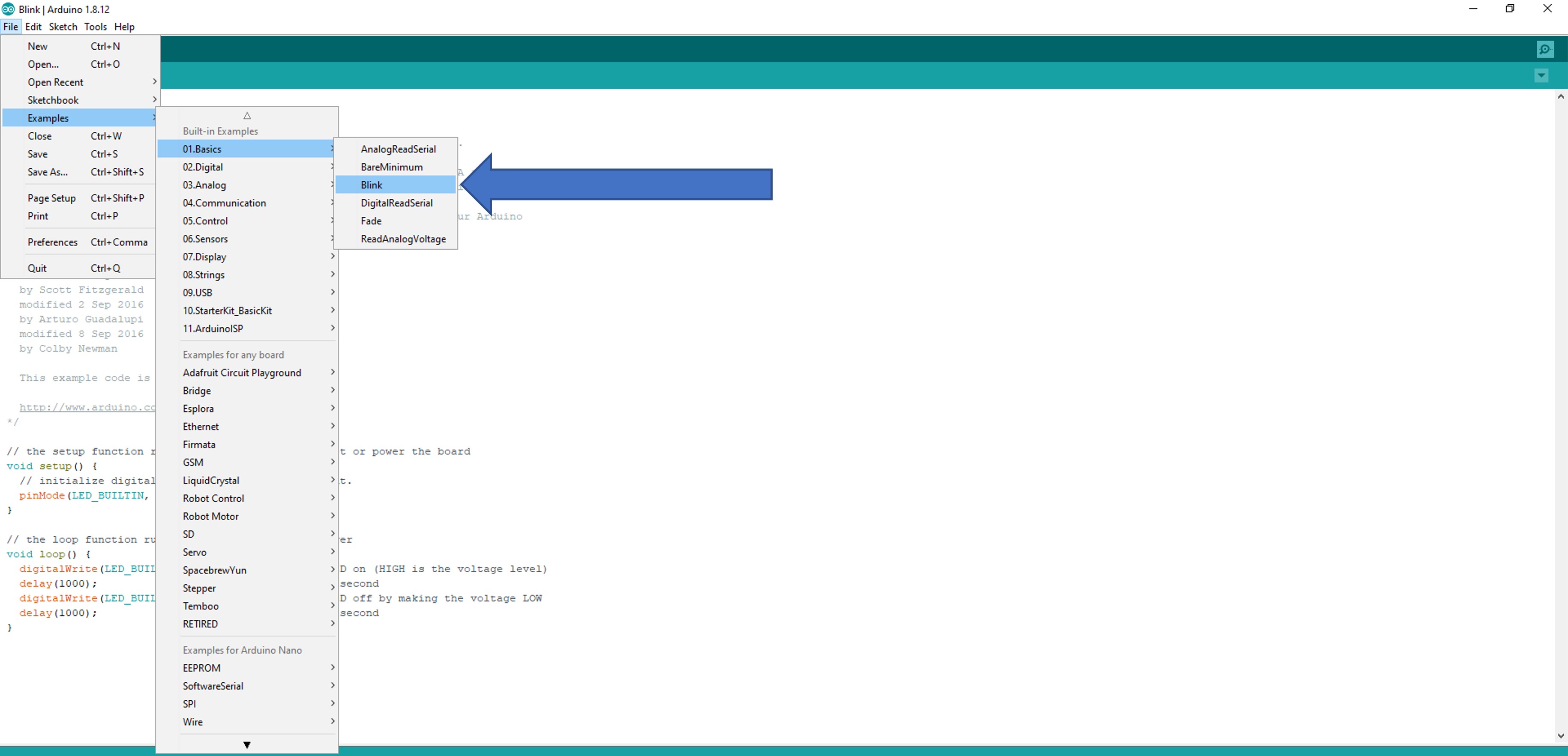 Arduino Software (IDE) settings