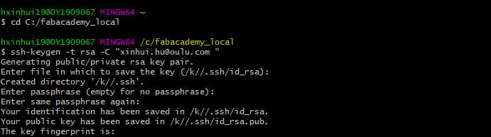 Git Bash SSH Generation