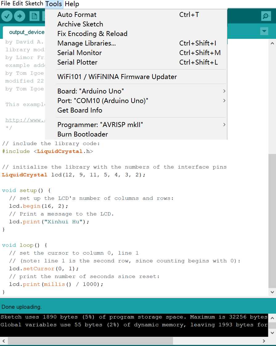 Arduino Upload