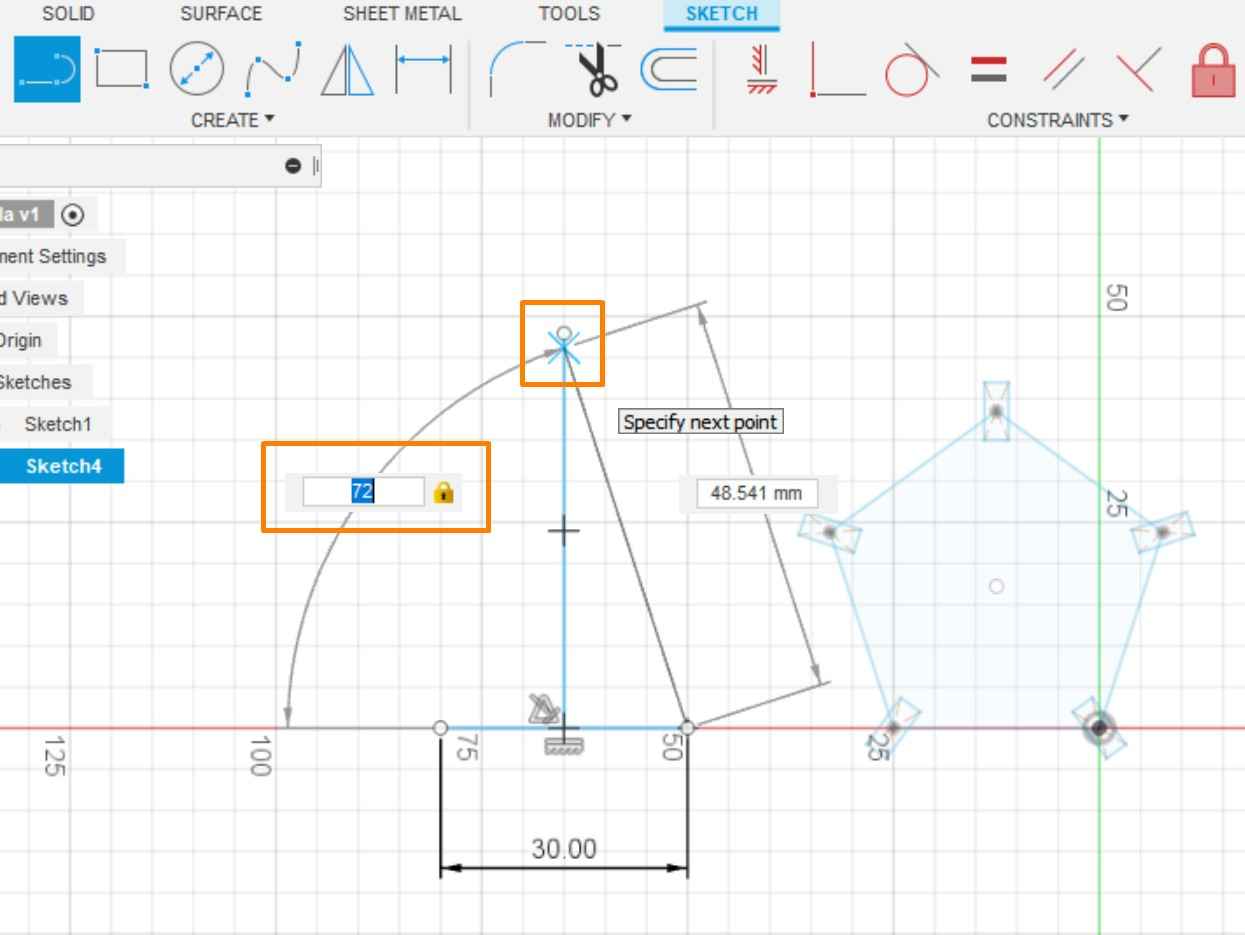 creating triangle