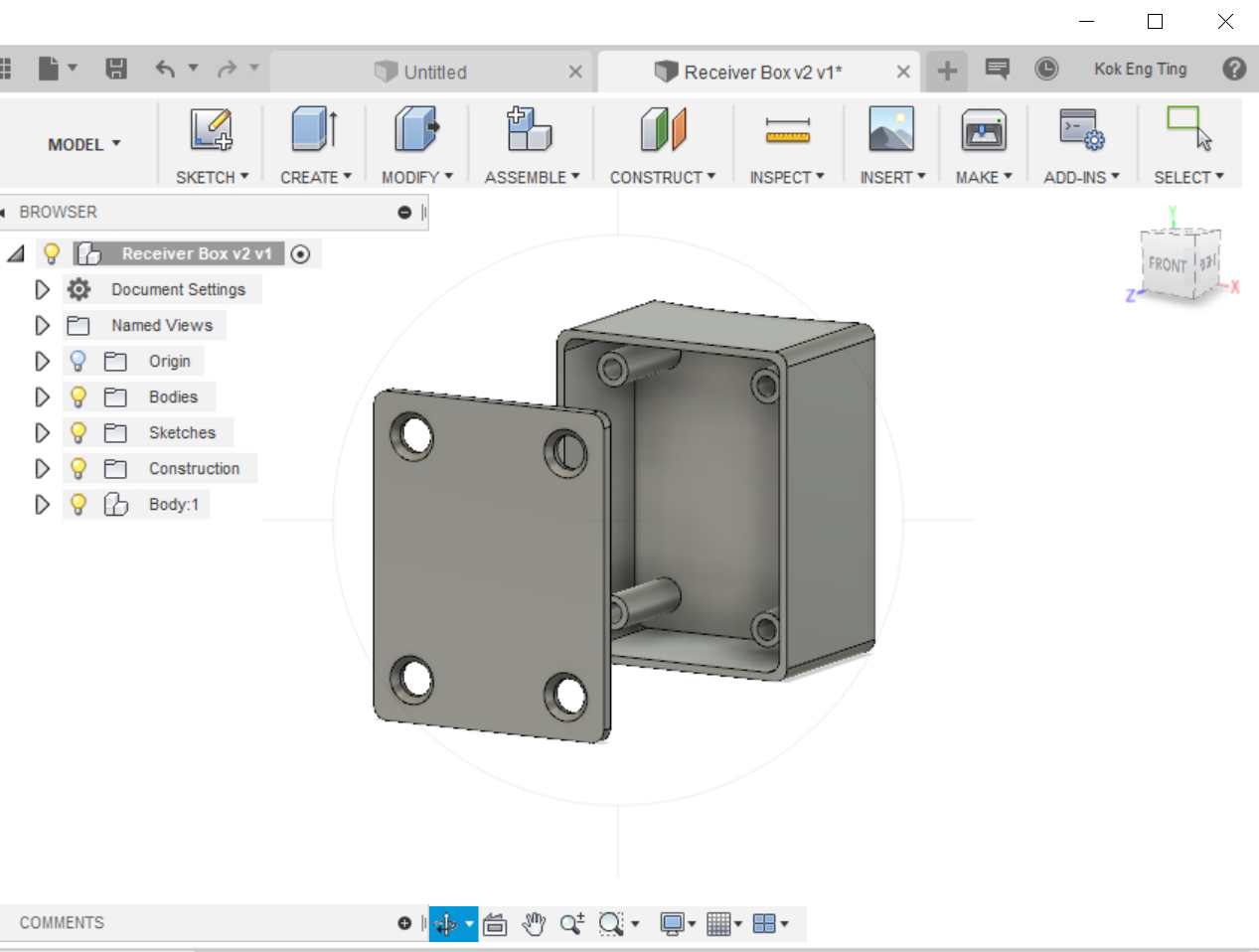 Final Model using Fusion 360