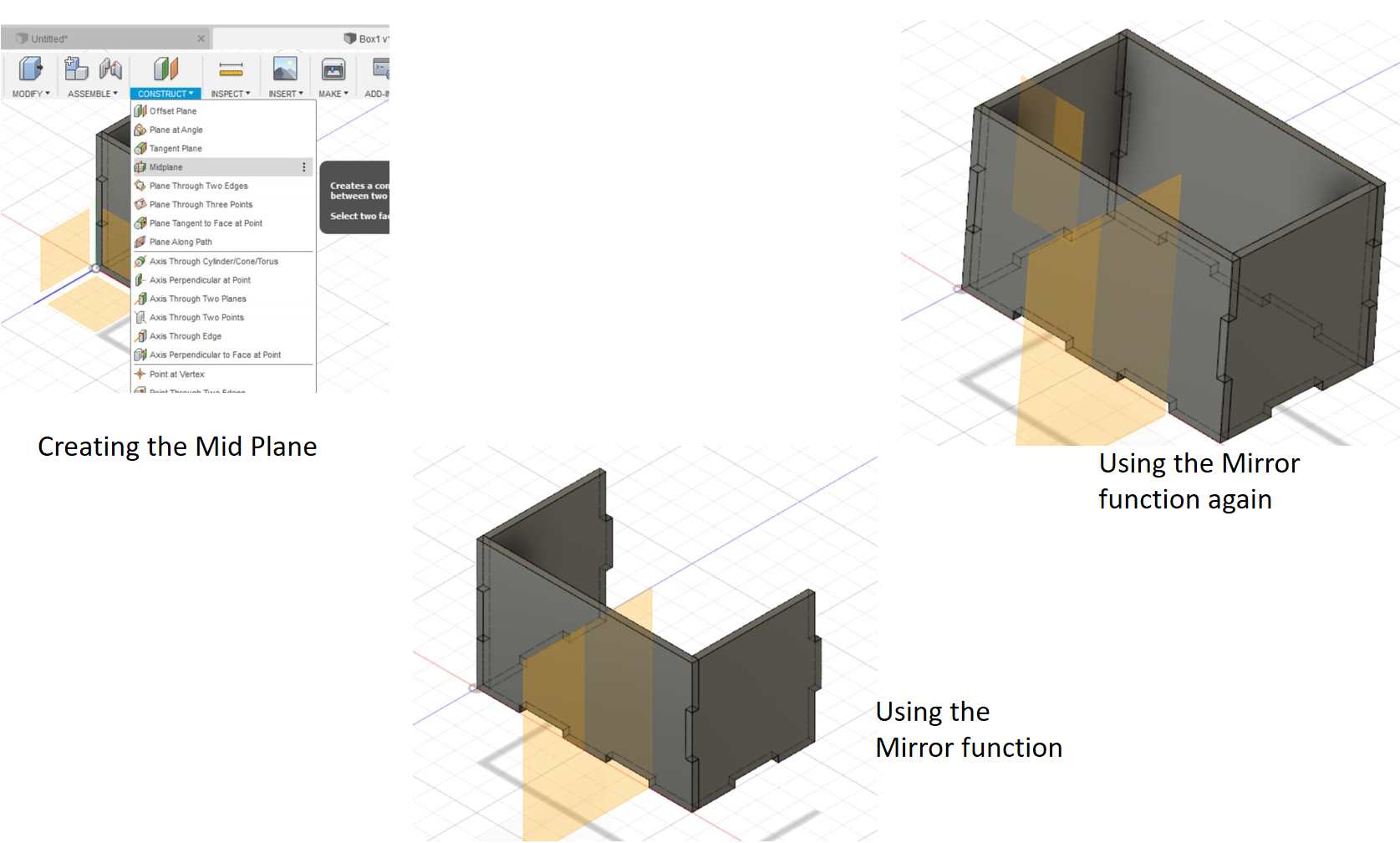 Mid Plane and Mirror function