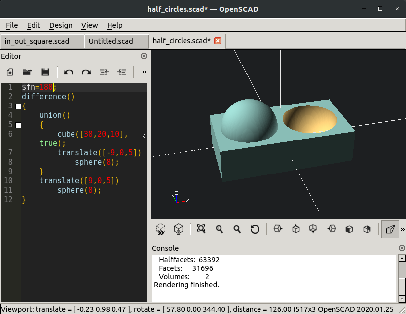 model for surface finish test