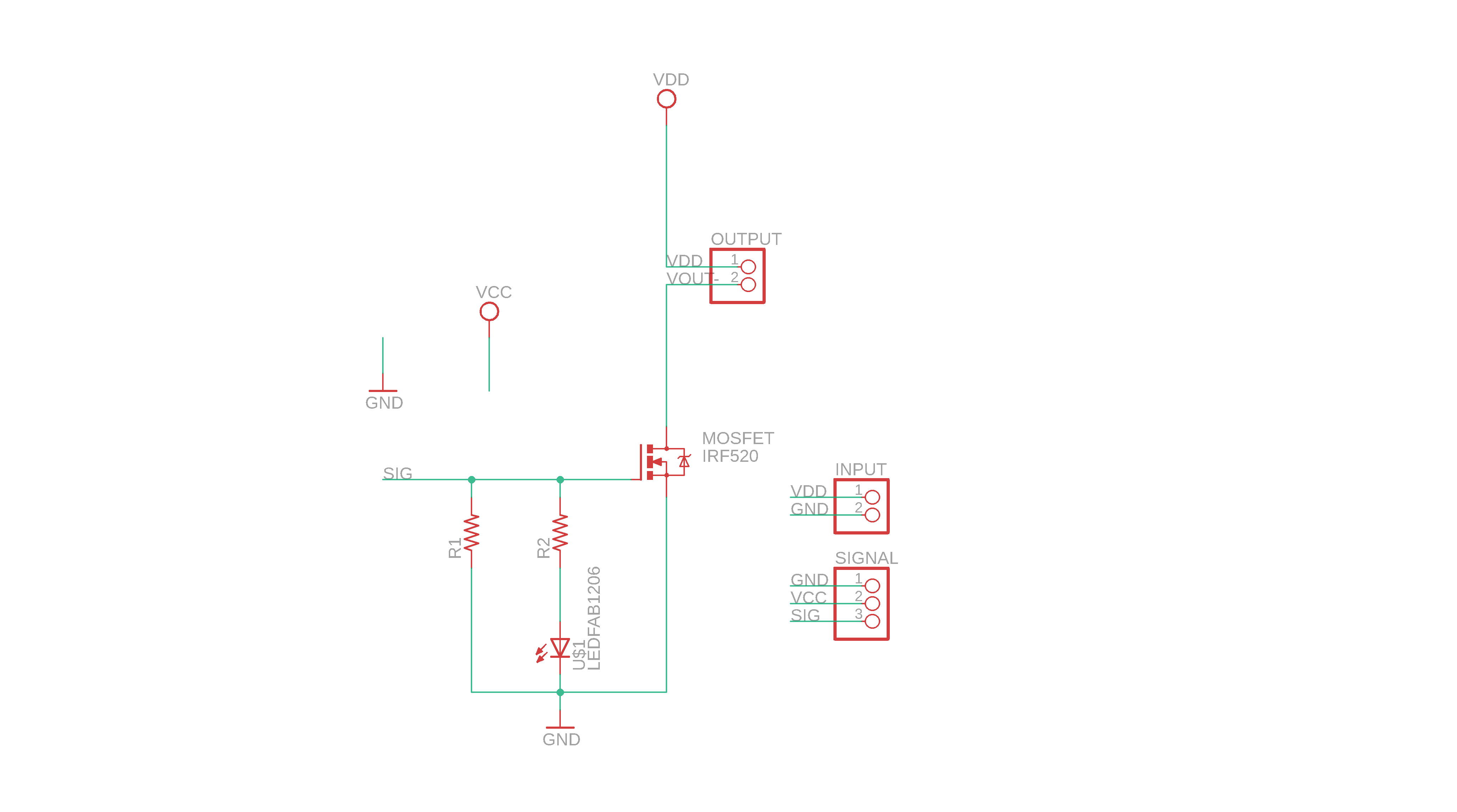 schematics IRF520 driver module