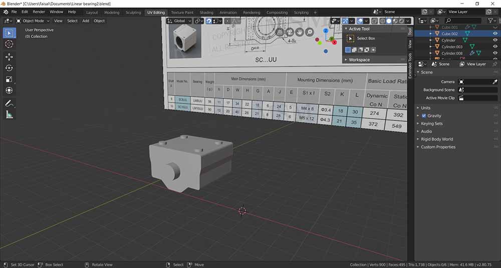 linear bearing 08