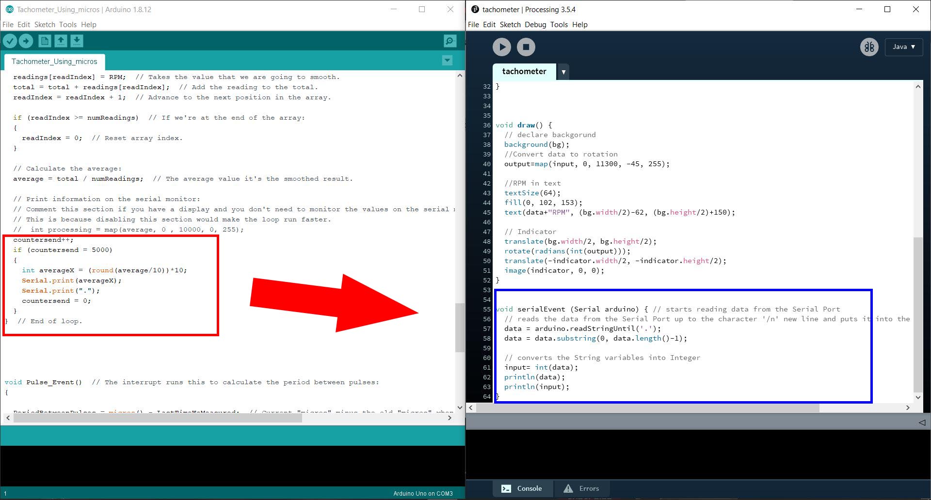 Arduino to Processing