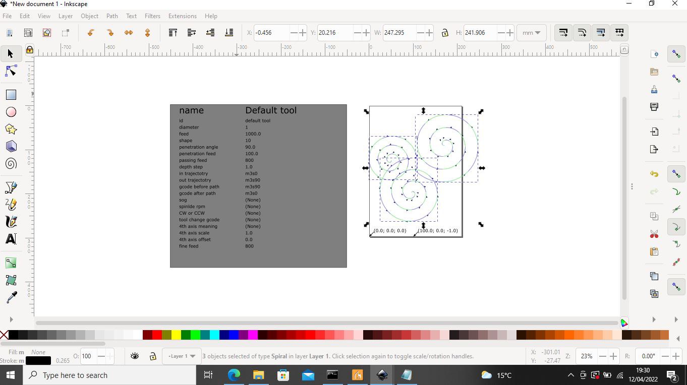 circles gcode