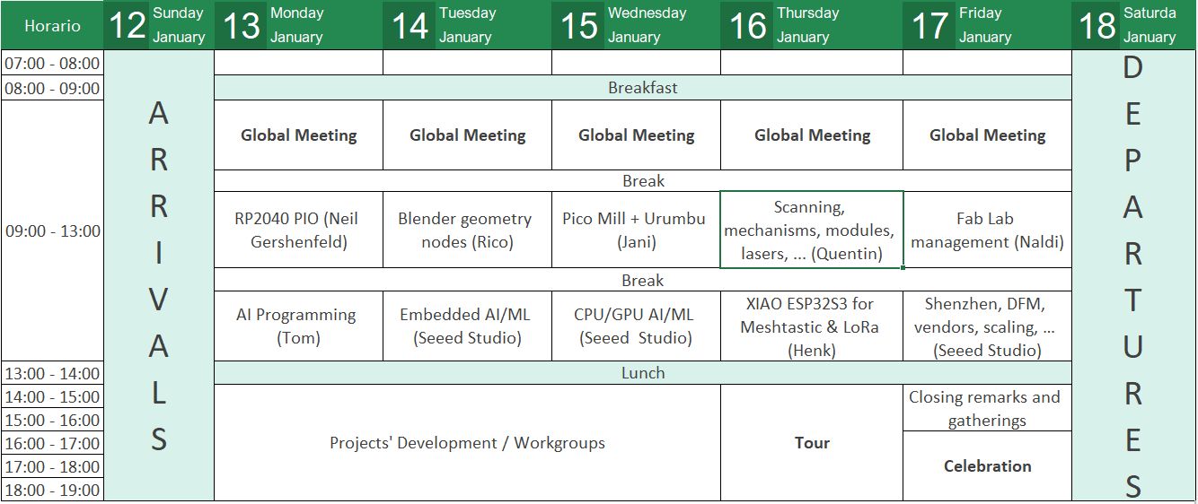 schedule of bootcamp 2025