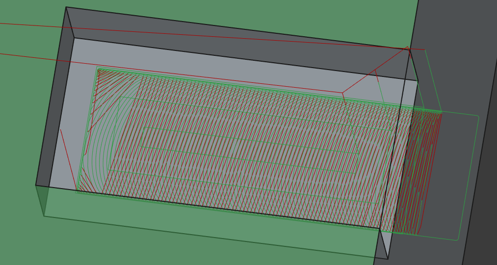 Adaptive clearing in aluminum