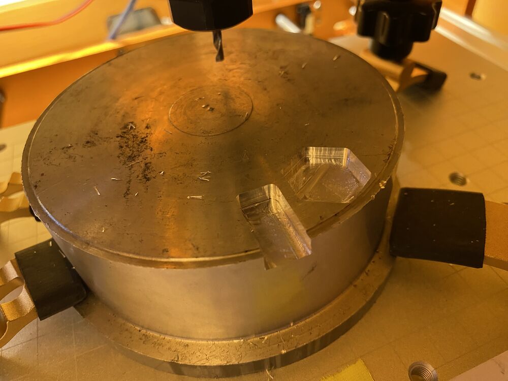 Pockets in hard aluminum