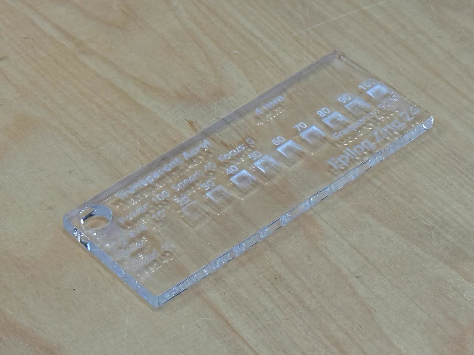 Visualizing Engraving with Stepwise Power Increase with Epilog Laser Zing