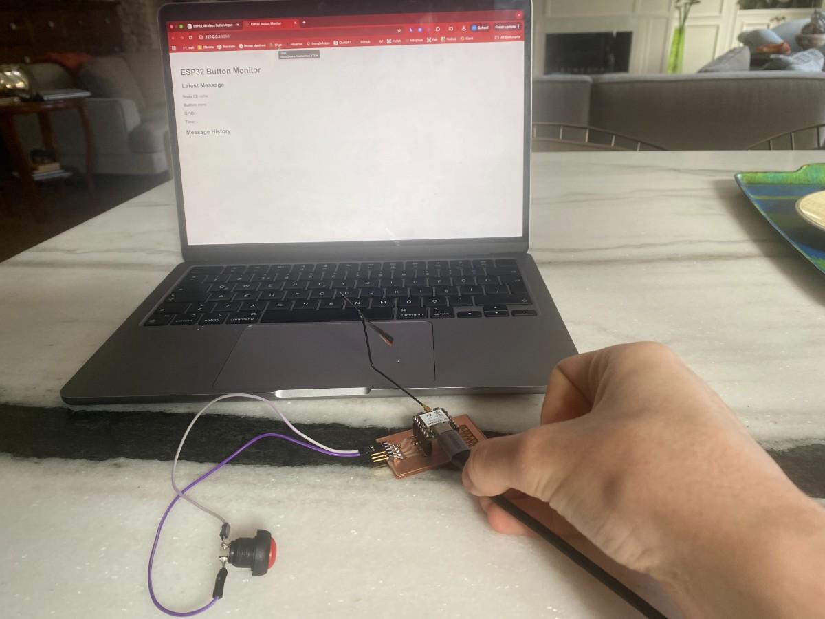 General setup showing wireless communication arrangement