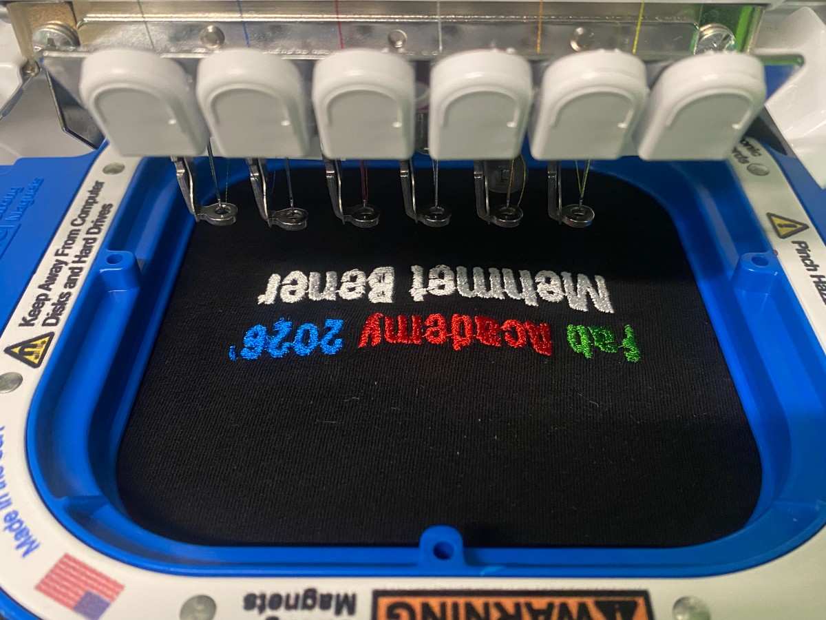 Embroidery process 2