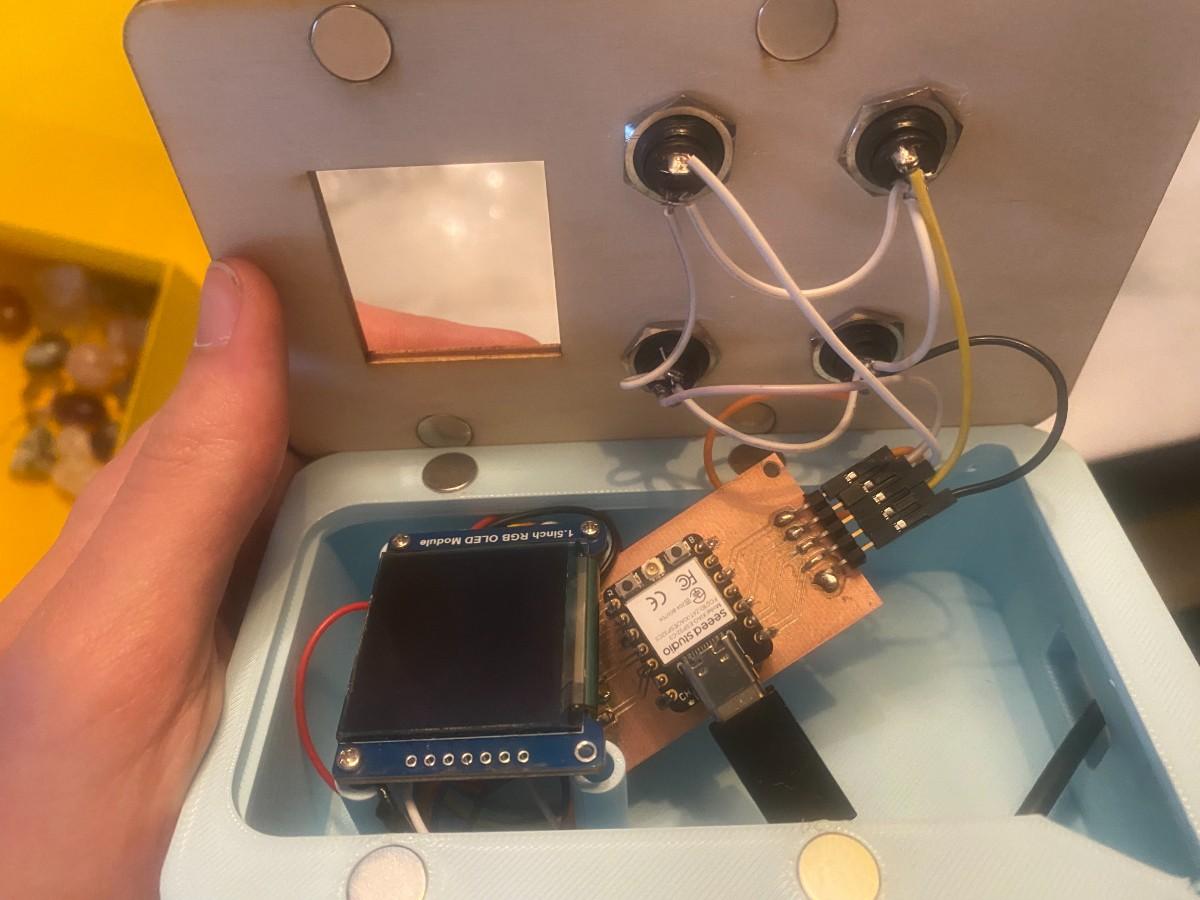 Internal PCB and button wiring