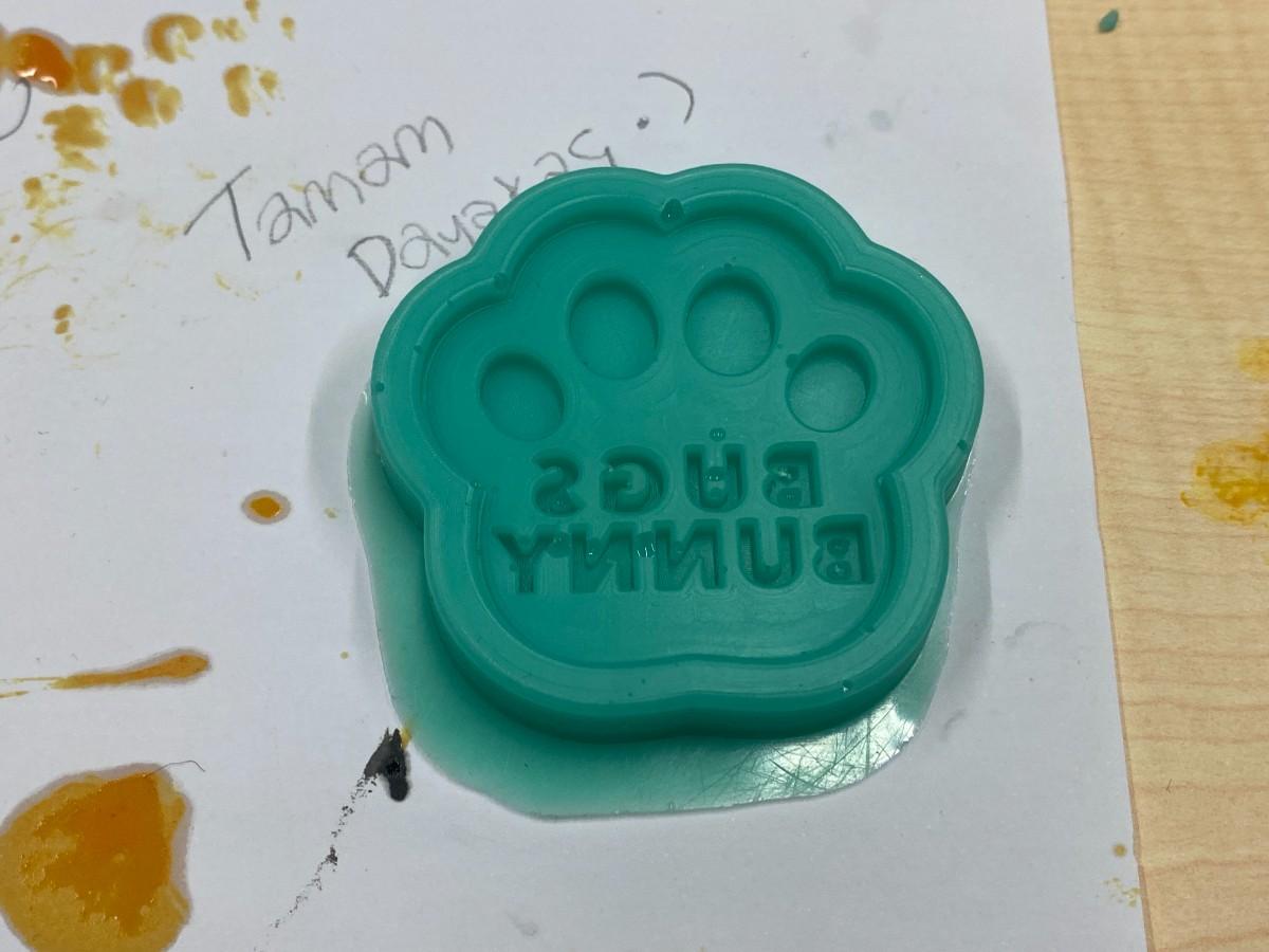 First silicone mold demolded