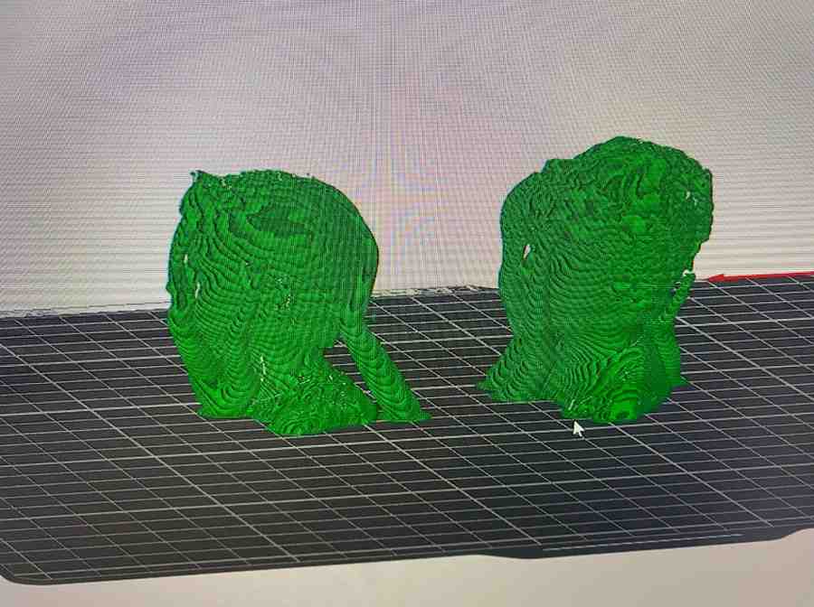 Sliced with supports