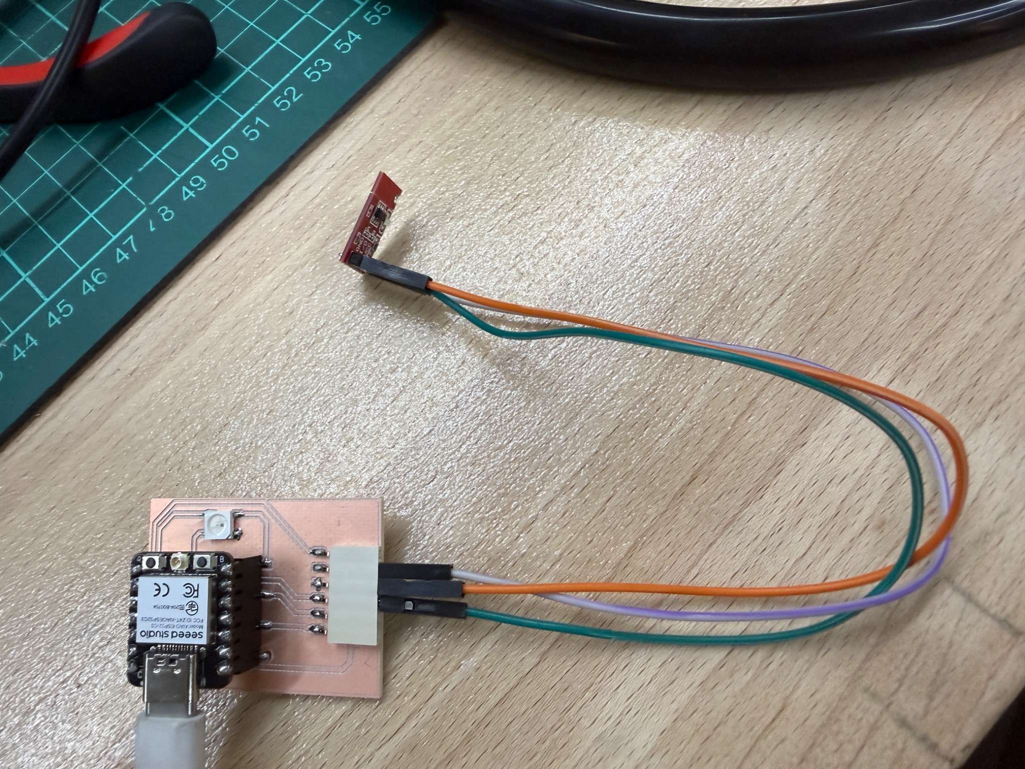 TTP223B connected to the board