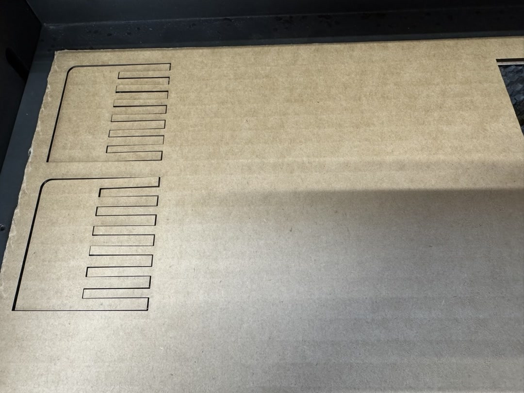 Clearance comb test cutting in machine