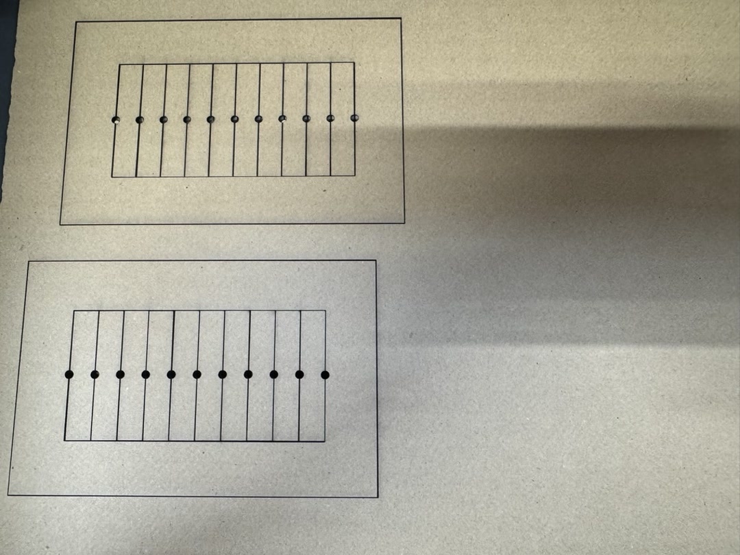 Kerf test design (to cut)