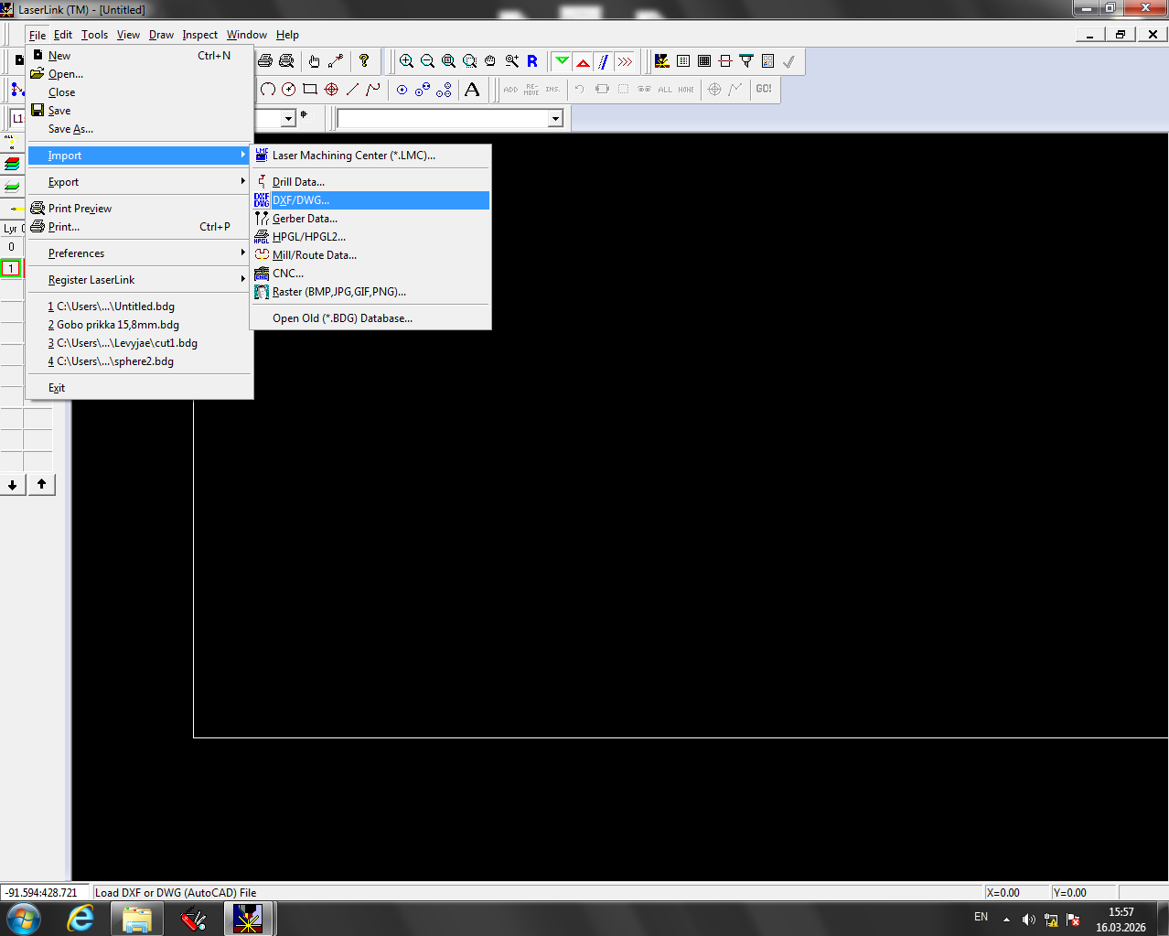 Importing a file