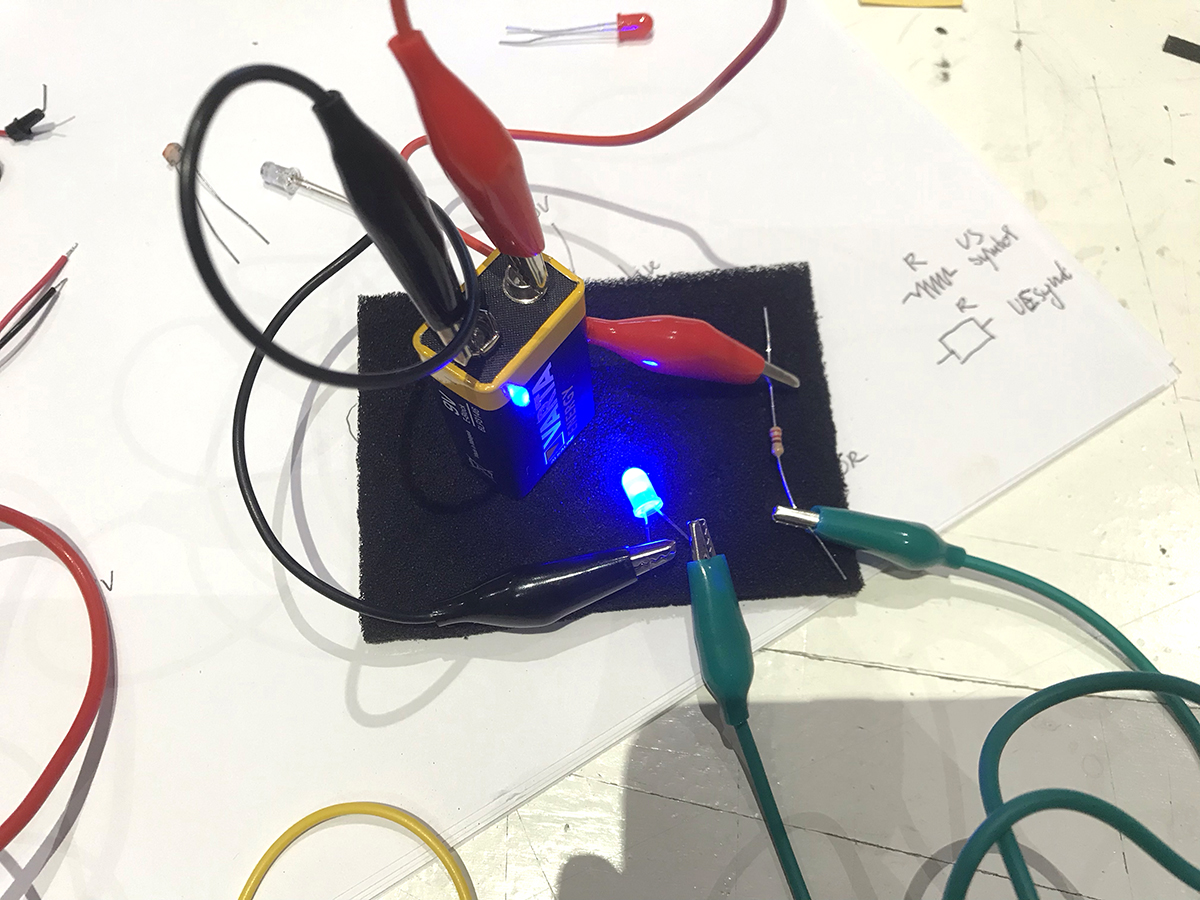 9v Batery Led circuit