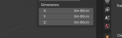 cube dimensions